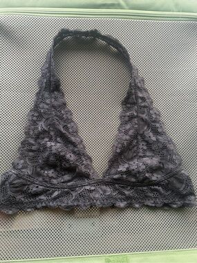 Free people black lace bralette size medium